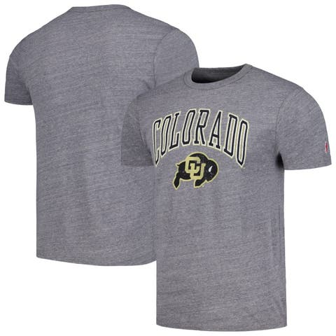 Men's League Collegiate Wear Heather Gray Colorado Buffaloes Tall Arch Victory Falls Tri-Blend T-Shirt