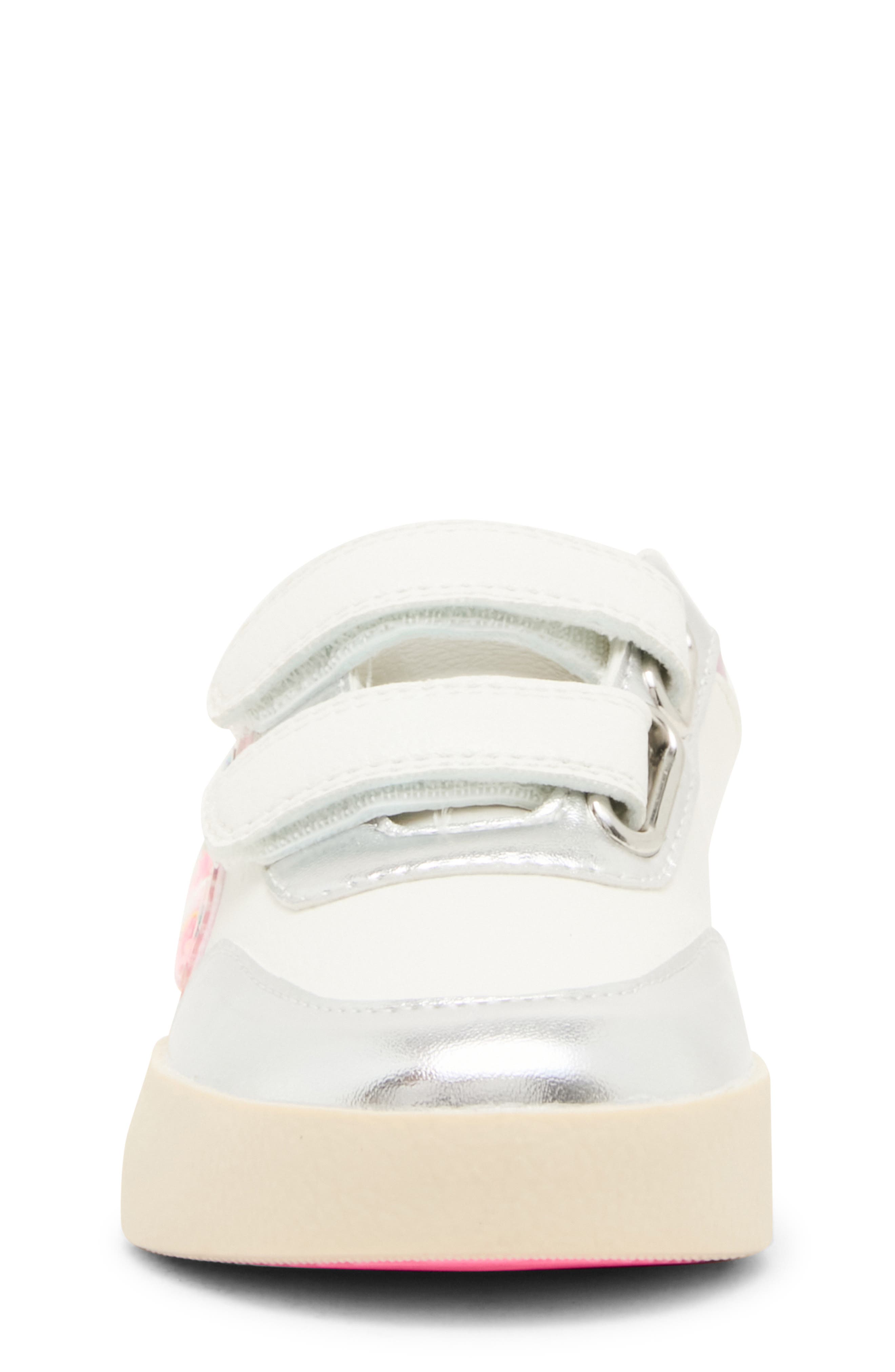 Kids' Treeta Sneaker, Alternate, color, WHITE/ SILVER
