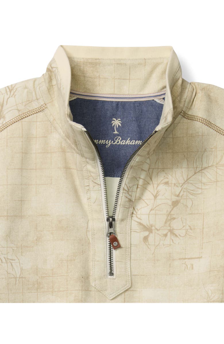 Tommy Bahama Ben & Terry Tropic Half Zip Pullover, Alternate, color, 