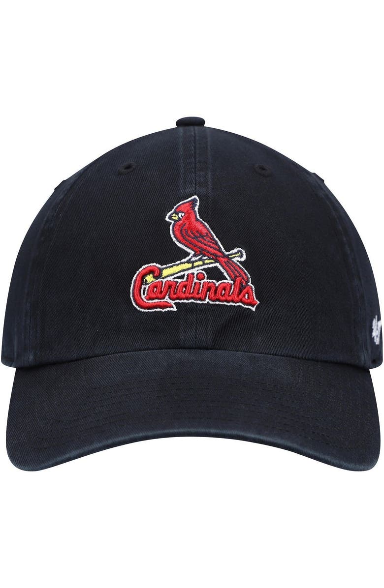 '47 Men's '47 Black St. Louis Cardinals Clean Up Adjustable Hat, Alternate, color, Navy