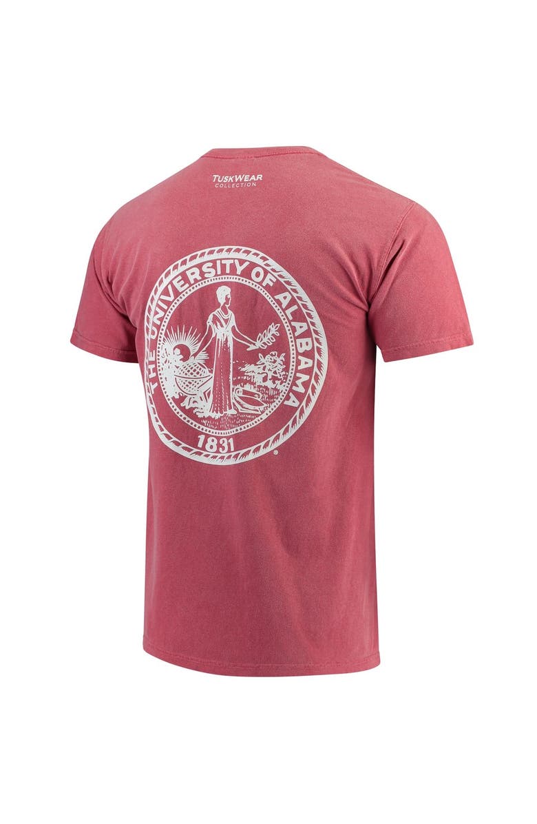 TUSKWEAR Men's Crimson Alabama Crimson Tide Tuskwear Comfort Colors Crest T-Shirt, Alternate, color,
