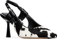 Donald Pliner Elliemay Slingback Genuine Calf Hair Pointed Toe Pump
