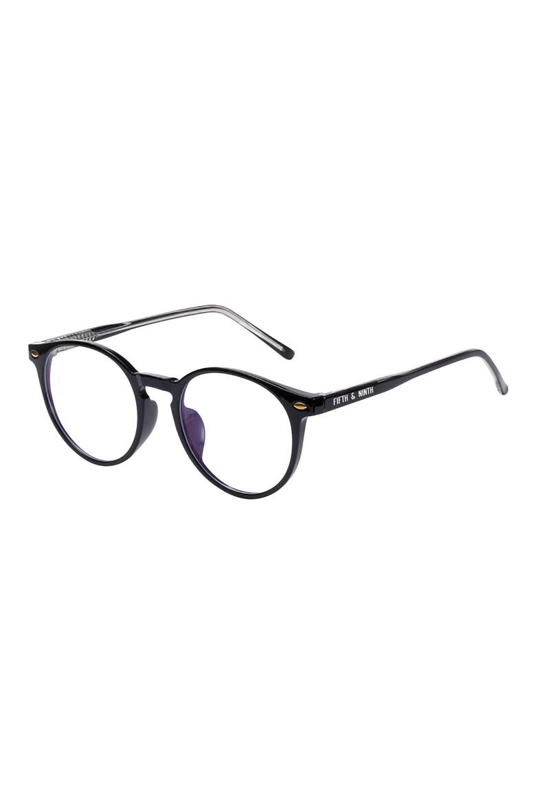 Chandler 48mm Blue Light Filtering Glasses, Main, color, BLACK
