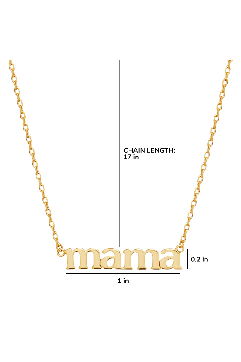Mama Necklace - Mama Necklace, Alternate, color, Gold