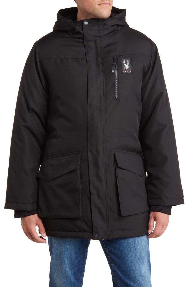 Spyder Hooded Parka, Main, color,