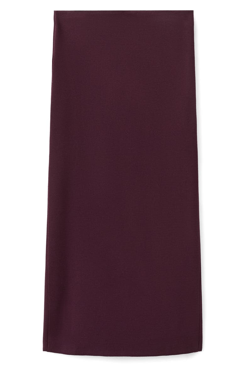 Knit Pencil Skirt, Main, color, WINE