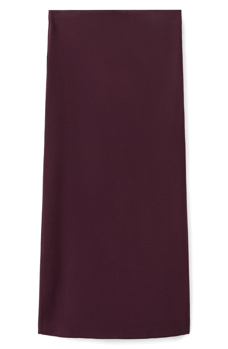 MANGO Knit Pencil Skirt, Main, color, Wine