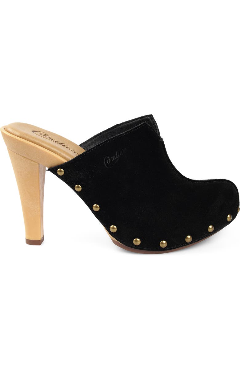Candie's Chillax Clog, Alternate, color, Black Suede