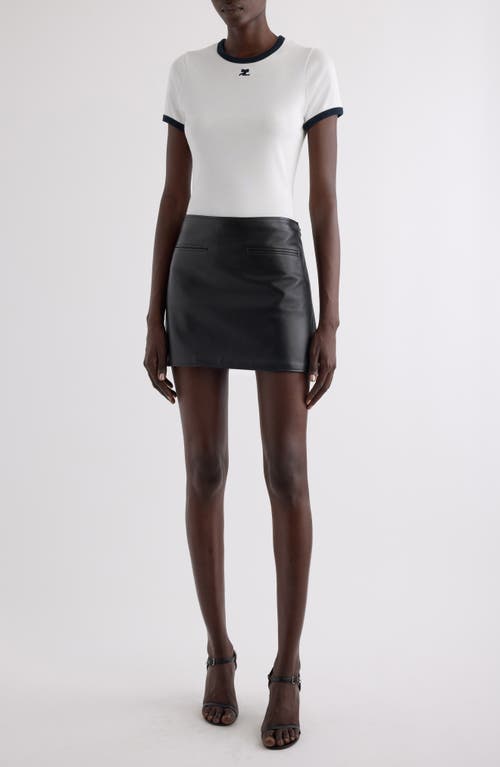 Courrèges Contrast Trim Logo T-shirt