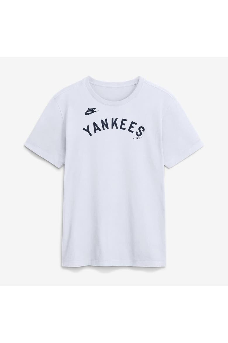 Men's Nike White New York Yankees Cooperstown Collection Wordmark T-Shirt, Main, color, White