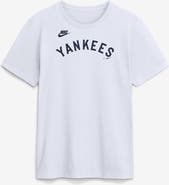Nike Men's Nike White New York Yankees Cooperstown Collection Wordmark T-Shirt
