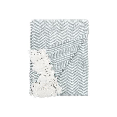 Torin Agate Fringe Throw Blanket