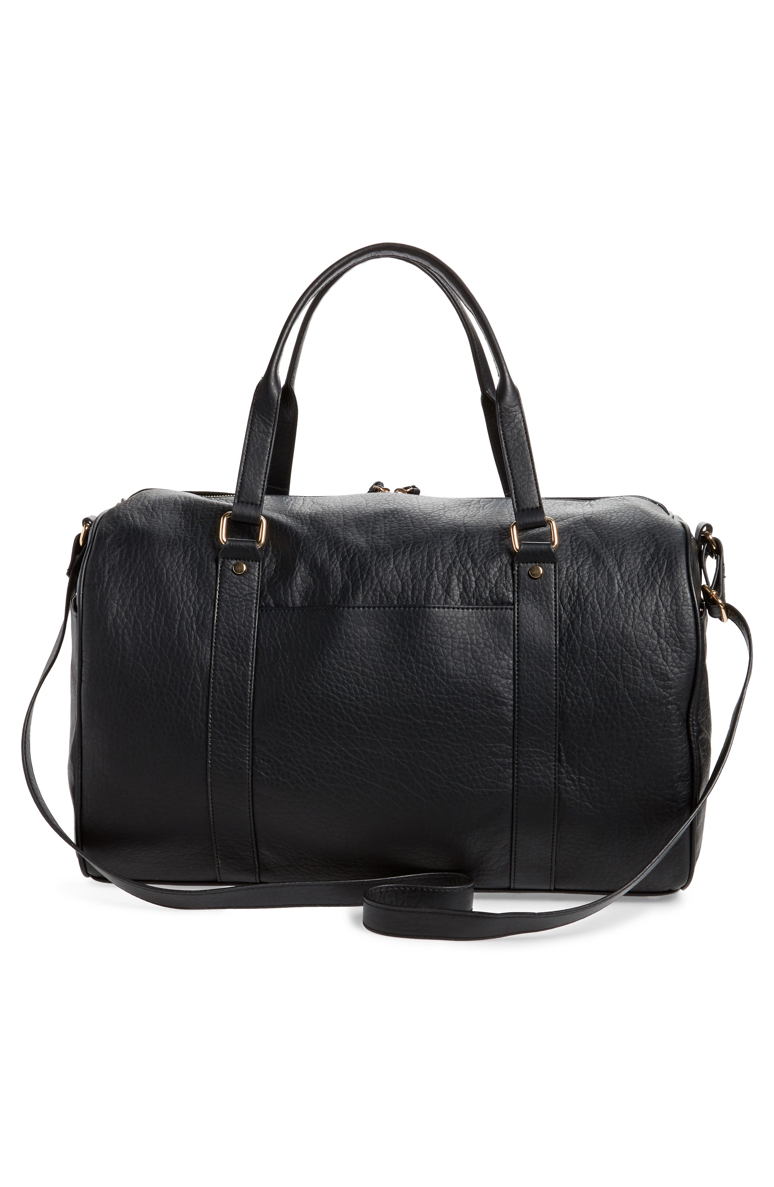 Sole Society Garyn Faux Leather Duffle Bag, Alternate, color, 