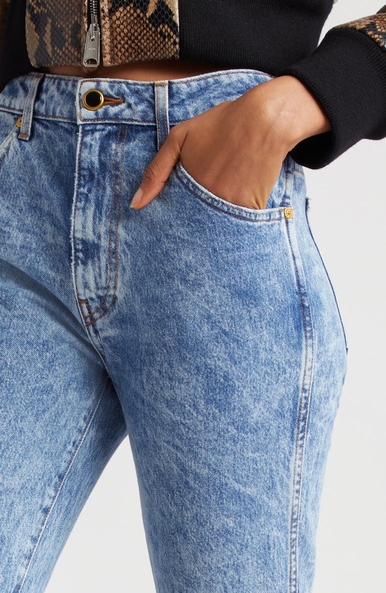 Khaite Vivian Stretch Denim Bootcut Jeans, Alternate, color, 