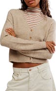 Free People School Girl Crop Cardigan