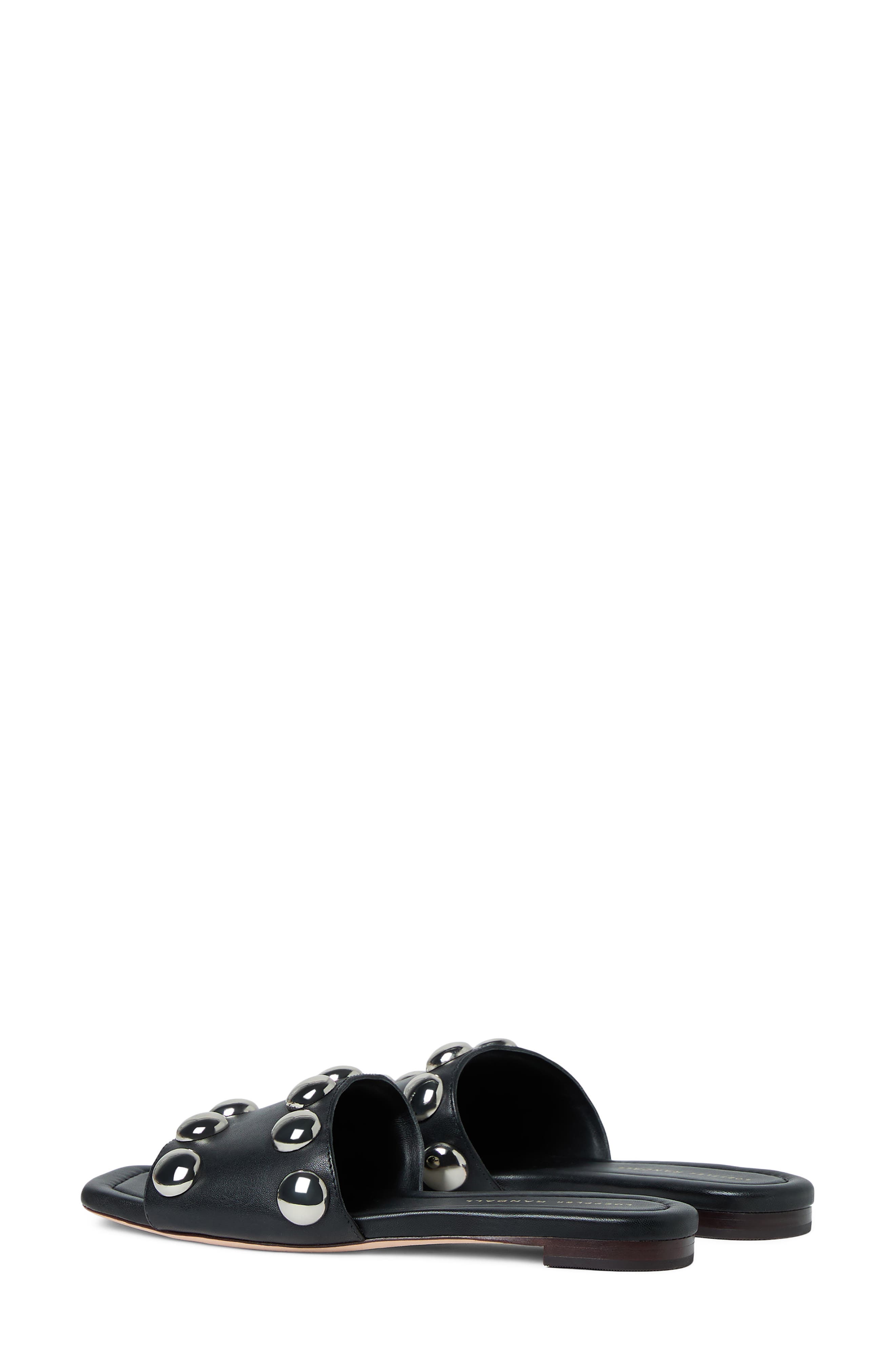 Loeffler Randall Hayes Studded Slide Sandal, Alternate, color, Black/Silver