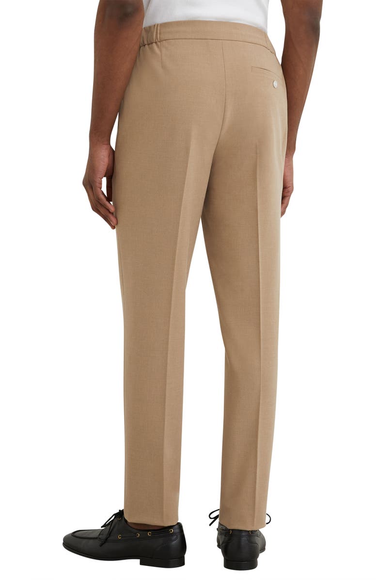 Reiss Found Slim Fit Pants, Alternate, color, Soft Camel Brow