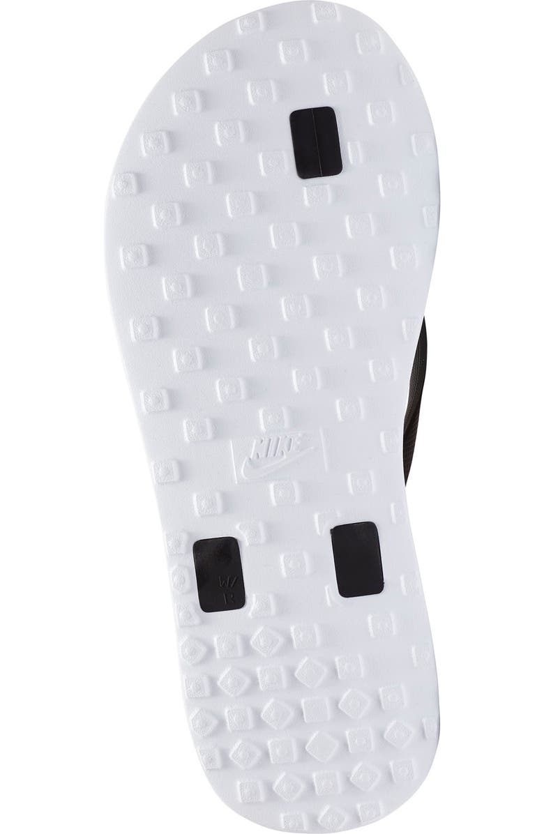 Nike On Deck Flip Flop Sandal, Alternate, color, Black/ White/ Black