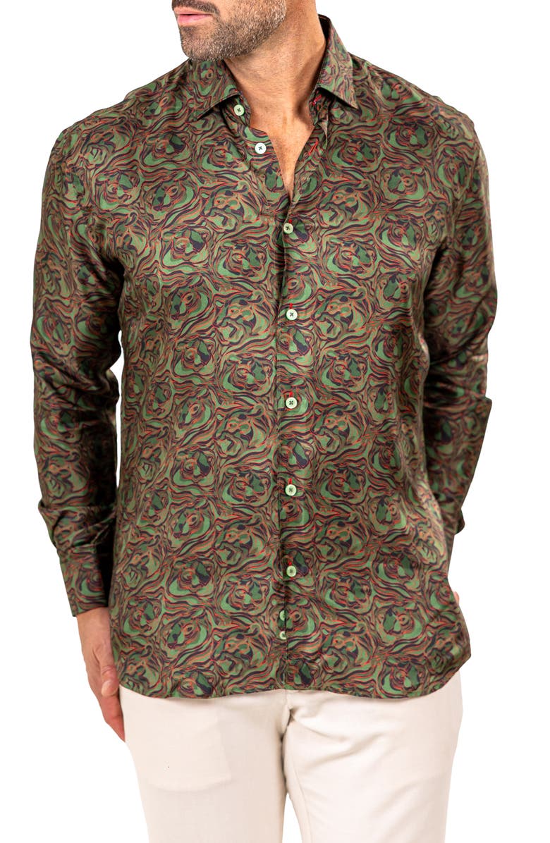 Maceoo Fibonacci Marthyr 0244 Contemporary Fit Button-Up Shirt, Alternate, color, 