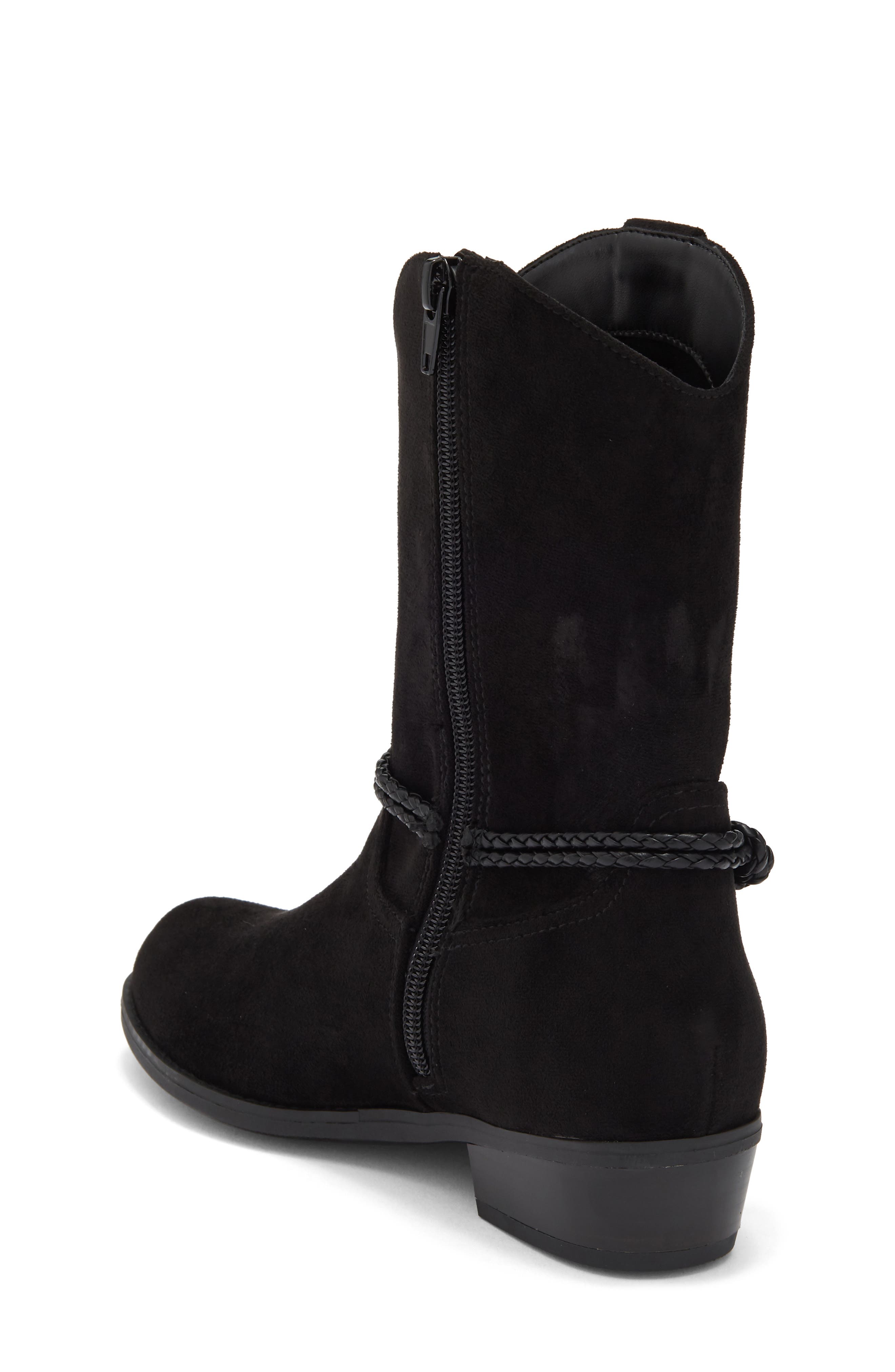 Kids' Lurain Western Bootie, Alternate, color, BLACK
