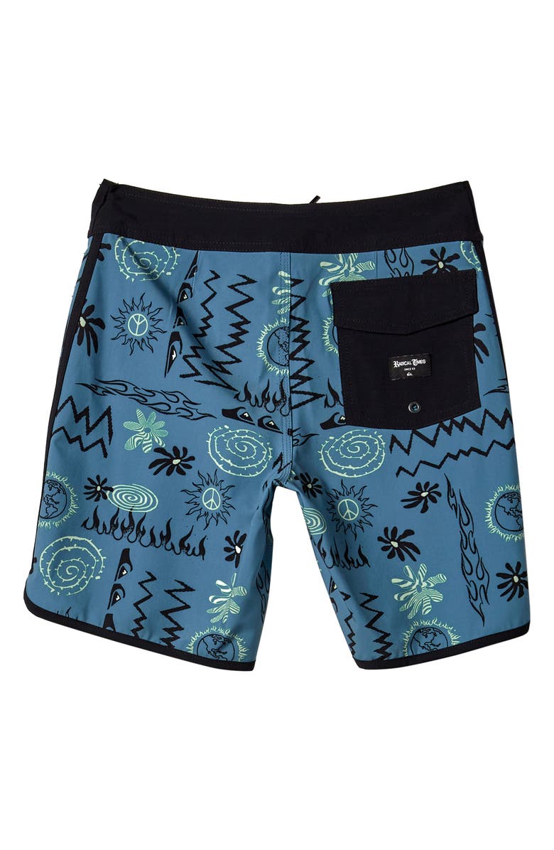 Quiksilver Surfsilk Radical Scallop Board Shorts, Alternate, color,