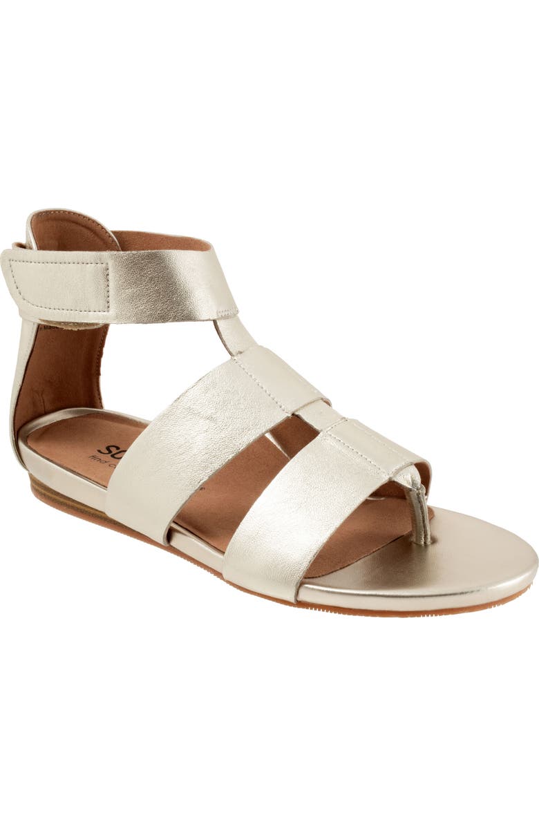 SoftWalk<sup>®</sup> Cabo Gladiator Sandal, Main, color, Champagne
