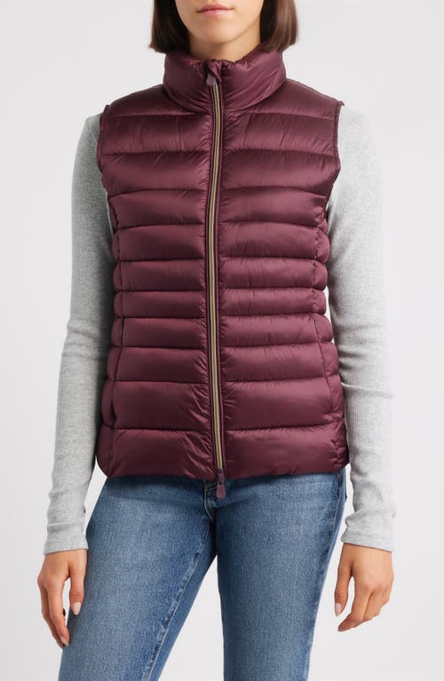 Save The Duck Lynn Quilted Puffer Vest In Brown