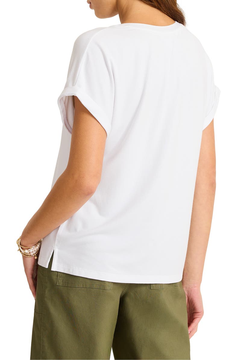 Tommy Bahama Kauai Split Neck Top, Alternate, color, White