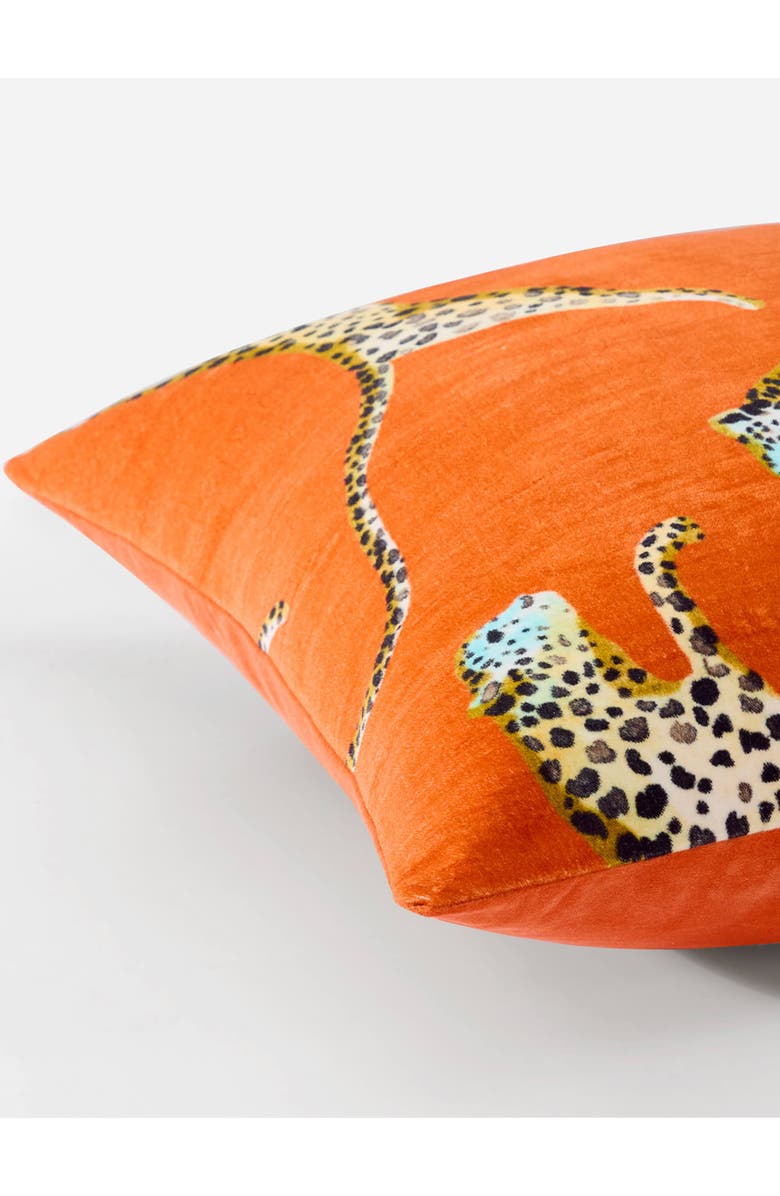 Sunday Citizen Small Leaping Leopard Accent Pillow, Alternate, color, 