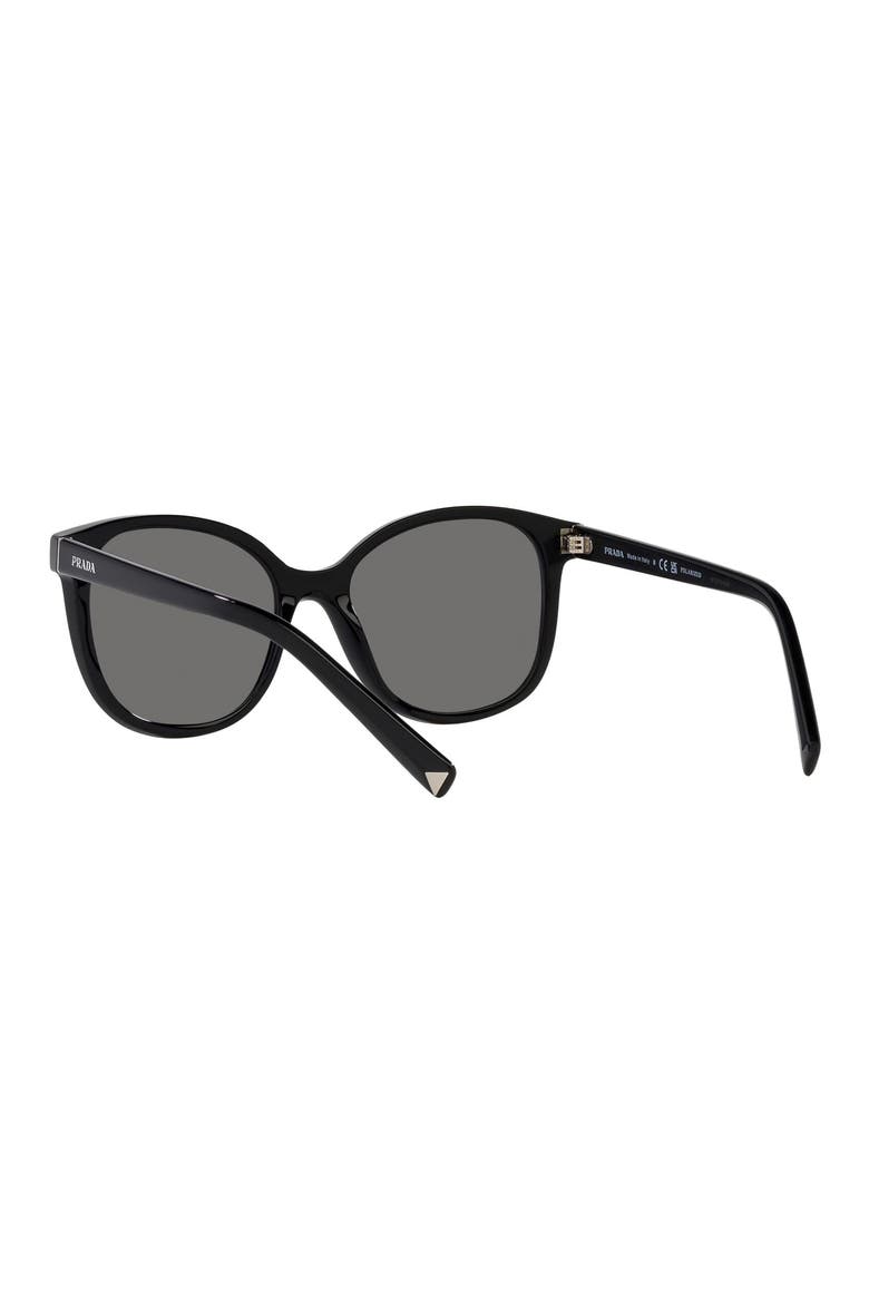 53mm Cat Eye Sunglasses, Alternate, color, BLACK