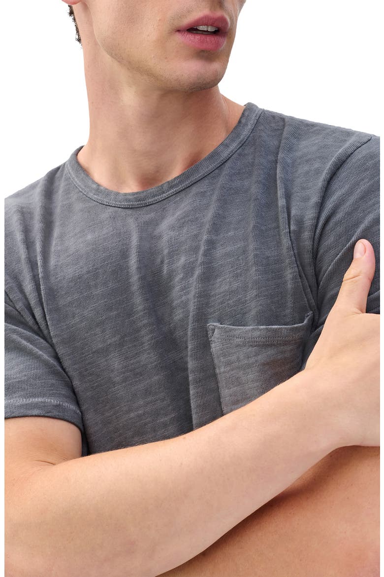 Classic Flame Washed Slub Cotton T-Shirt, Alternate, color, SHD GREY