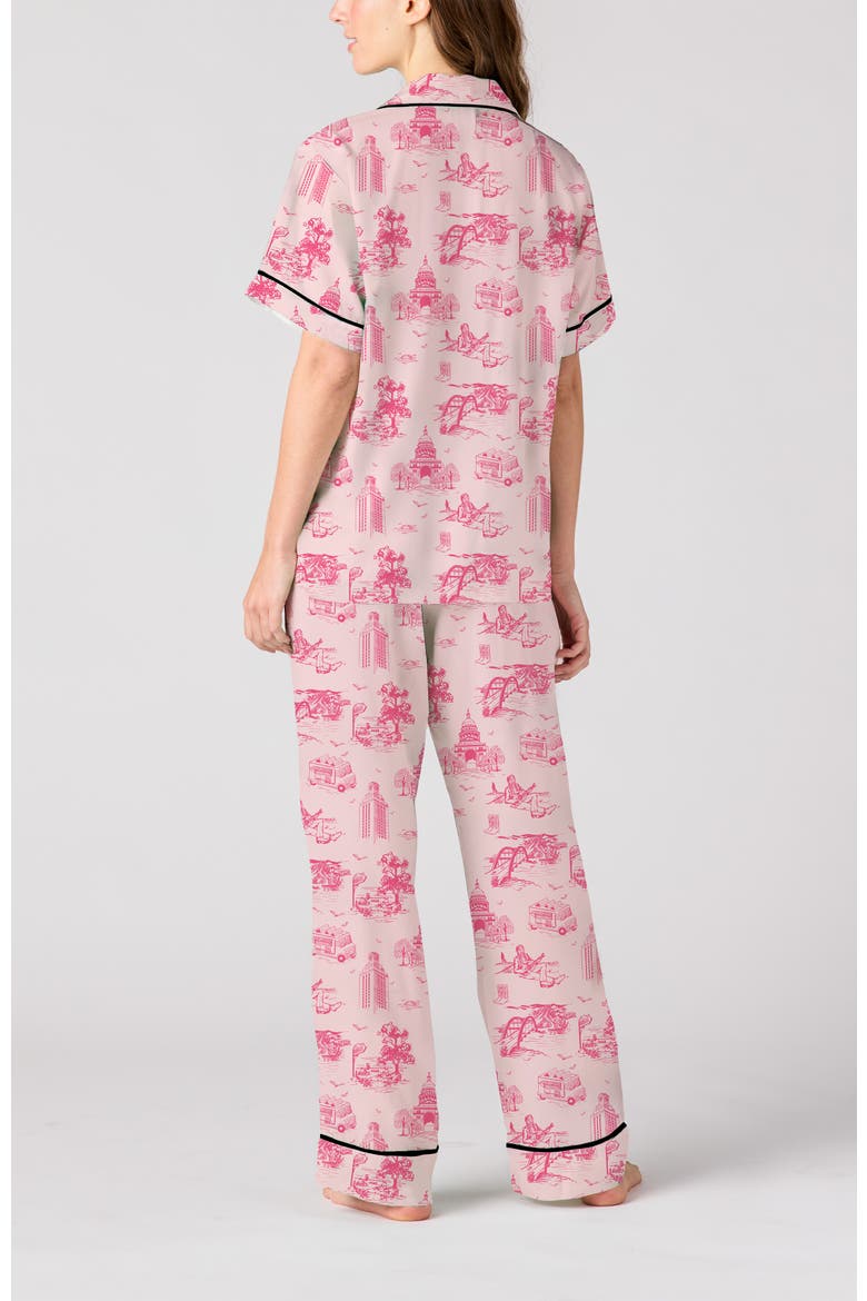 Austin Toile Pants Set, Alternate, color, Pink