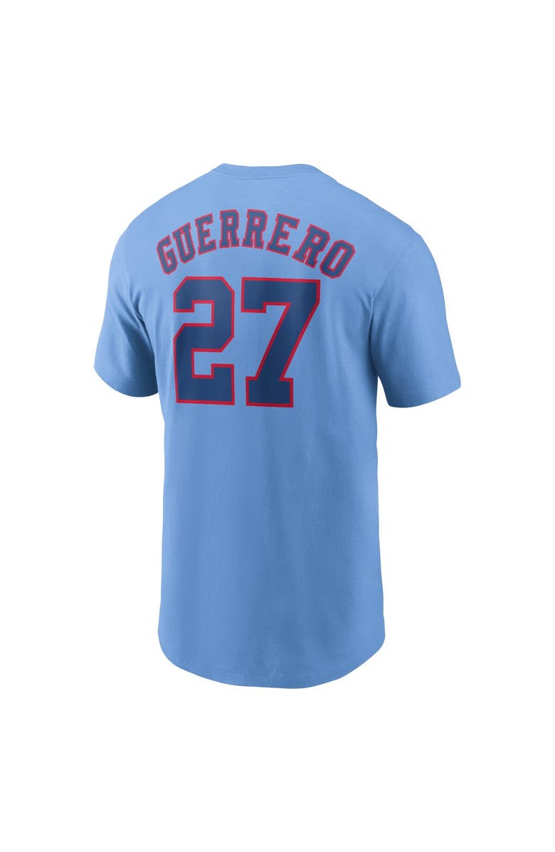 Nike Men's Nike Vladimir Guerrero Powder Blue Montreal Expos Cooperstown Collection Fuse Name & Number T-Shirt, Alternate, color, Powder Blue