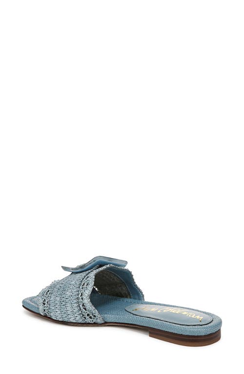 SAM EDELMAN SAM EDELMAN BAMBI RAFFIA BUCKLE SLIDE SANDAL
