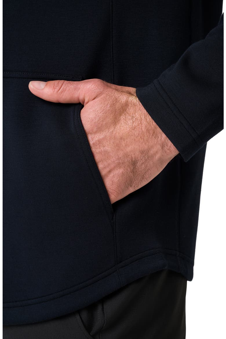 Fibercloud Quarter Zip Sweatshirt, Alternate, color, BLACK
