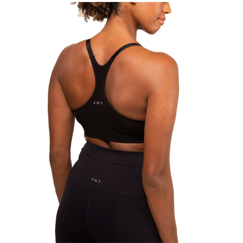 Modern Eternity Maternity Chelsea Nursing Bra Racer Back In Black
