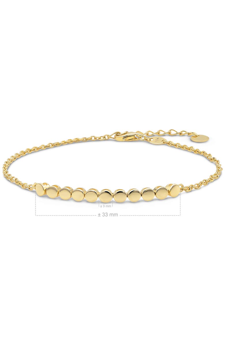 DEVATA Round Link Chain Bracelet in 14K Gold, Alternate, color, Yellow Gold