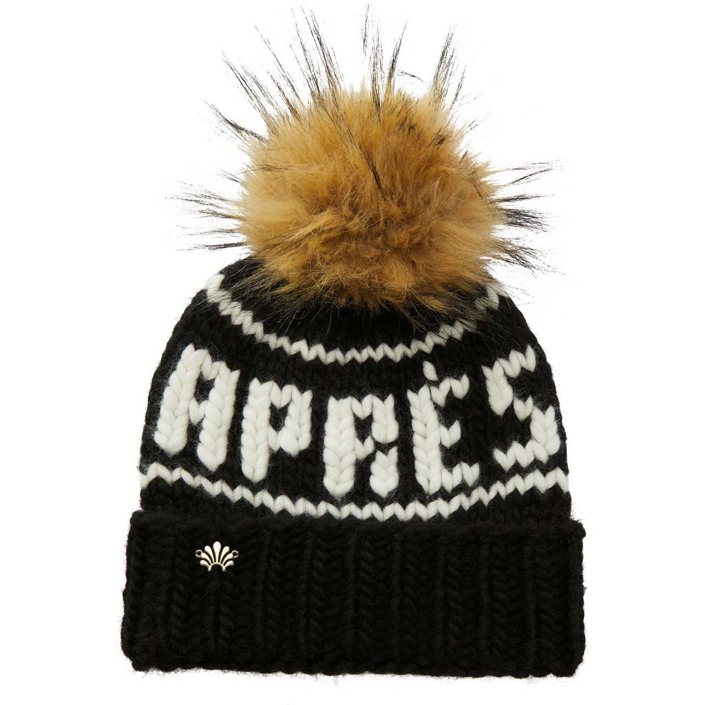 Lele Sadoughi Blacklist Apres Beanie In Black
