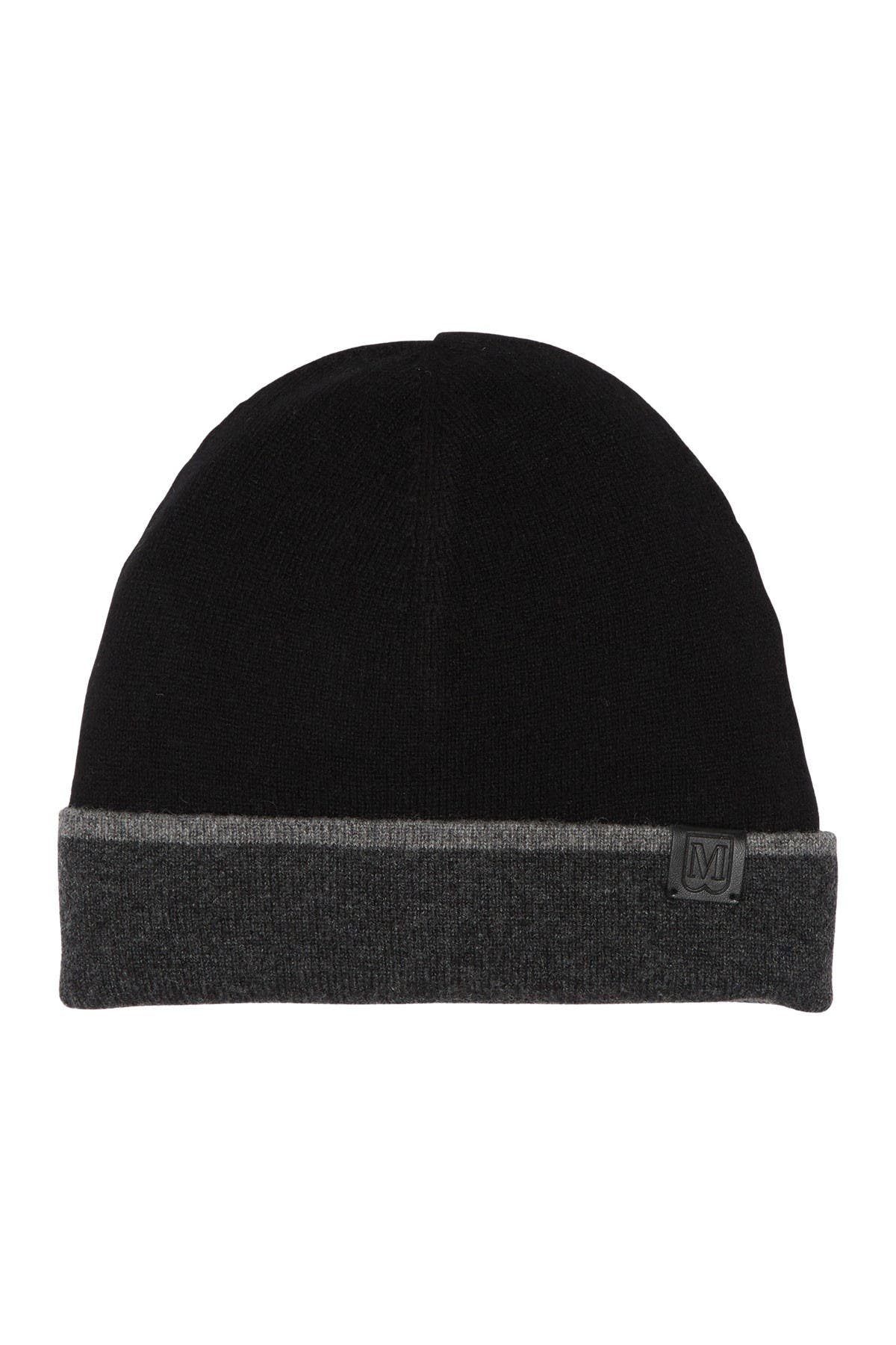 Bruno Magli Cashmere Colorblock Jersey Knit Beanie
