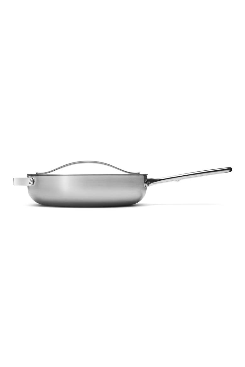 Stainless Steel Sauté Pan & Lid, Alternate, color, STAINLESS STEEL