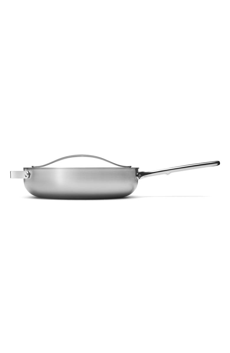 CARAWAY Stainless Steel Sauté Pan & Lid, Alternate, color, Stainless Steel