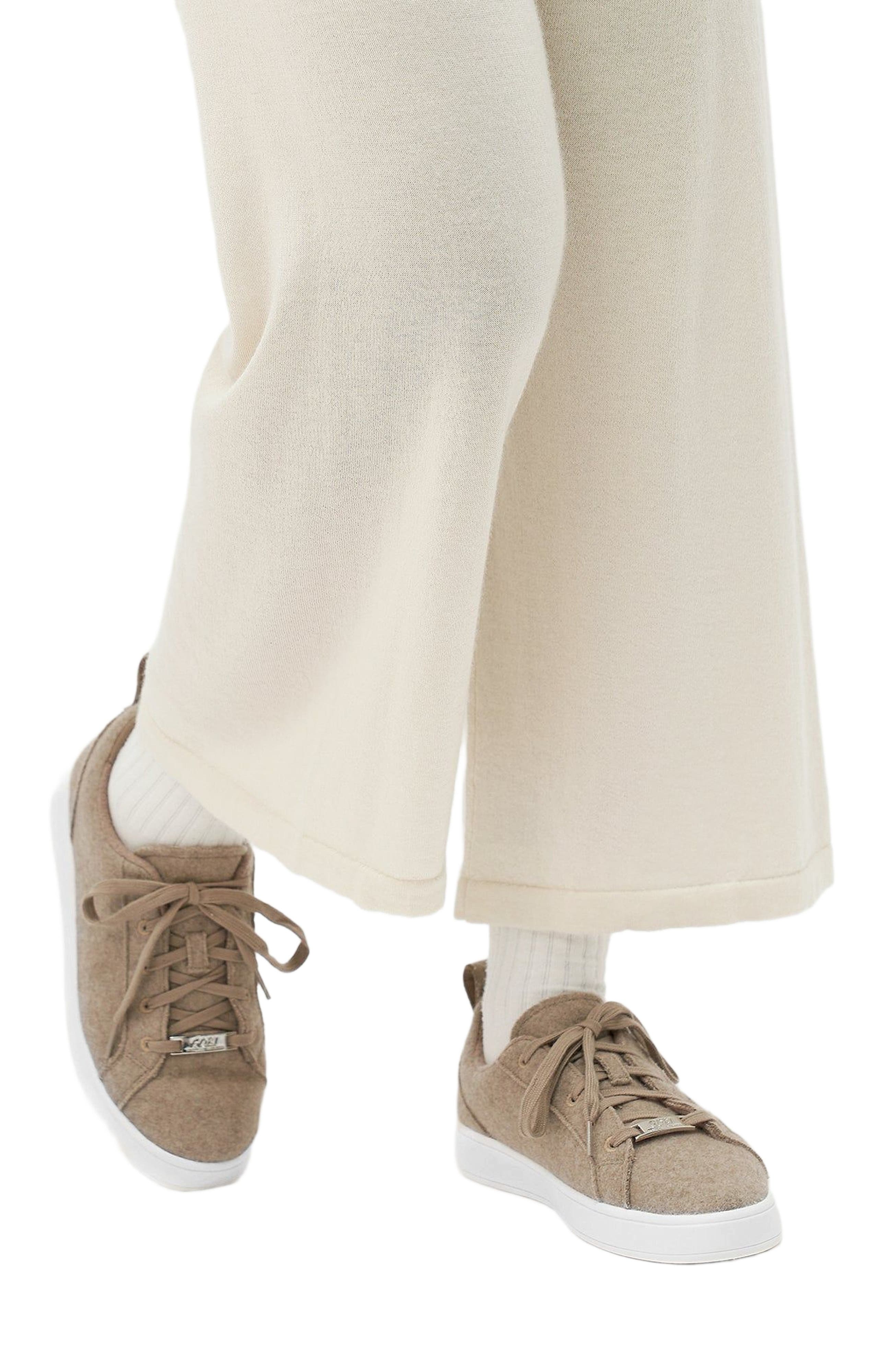 Cashmere Low Ankle Sneakers, Alternate, color, taupe
