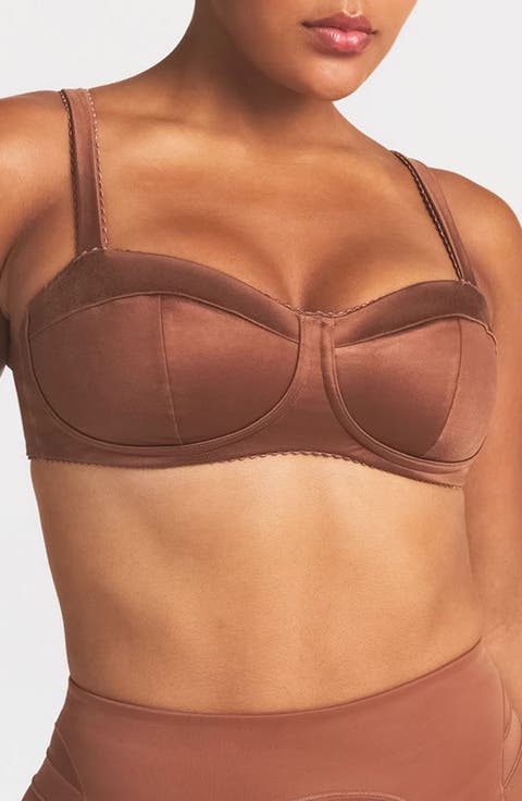 Paneled Picot Bra