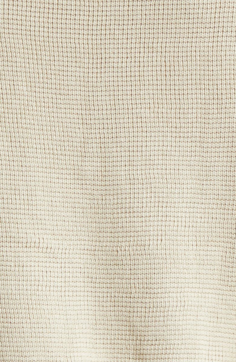 Sunspel Cotton Waffle Stitch Crewneck Sweater, Alternate, color, Ecru