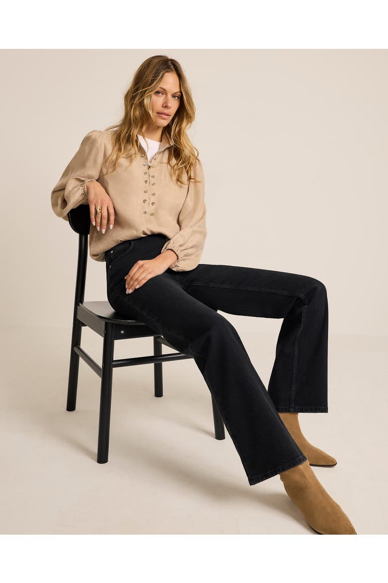 Button Detail Blouse, Alternate, color, Neutral
