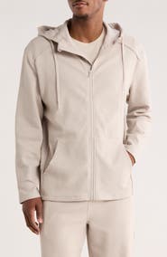 90 DEGREE BY REFLEX Oberon Jacquard Full Zip Hoodie