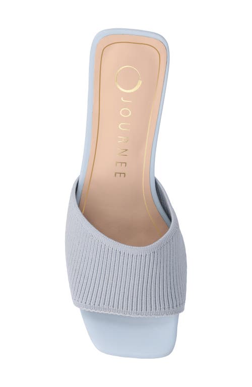 Shop Journee Collection Shilin Slide Sandal In Blue