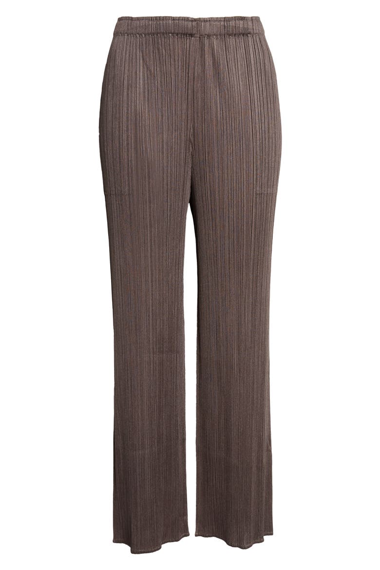 Monthly Colors June Pleated Pants, Main, color, CHARCOAL