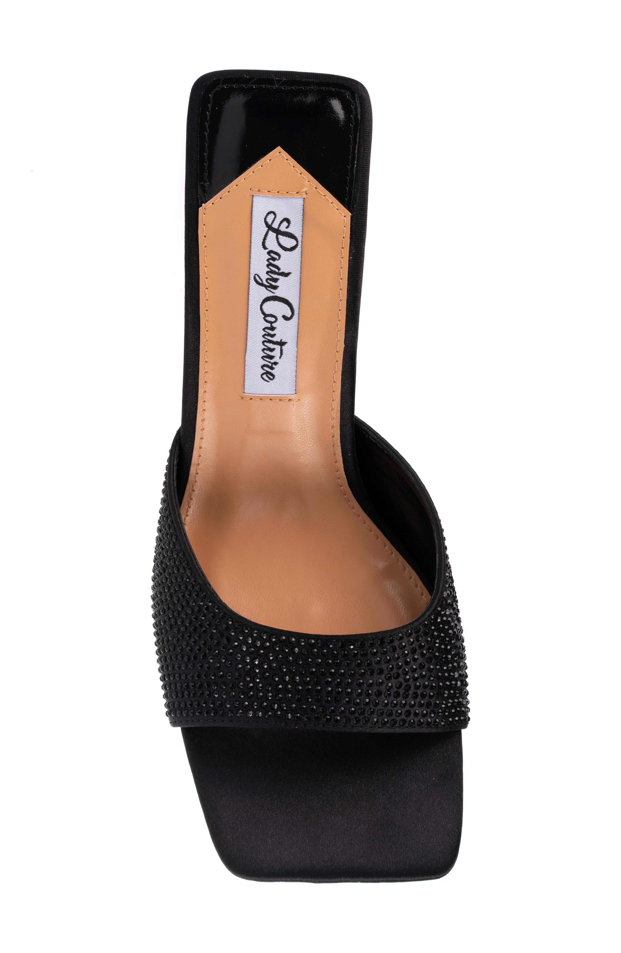 LADY COUTURE Reese Heeled Sandal, Alternate, color, Black