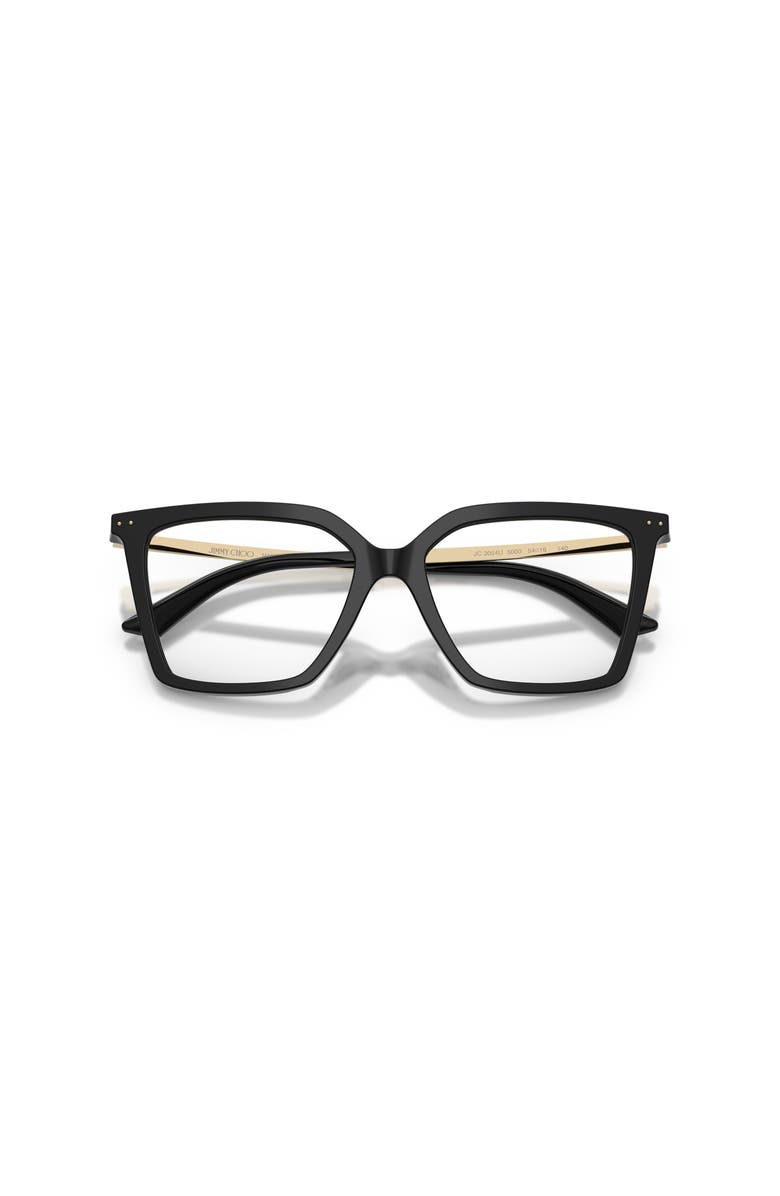 Jimmy Choo 52mm Cat Eye optical glasses, Alternate, color, Black